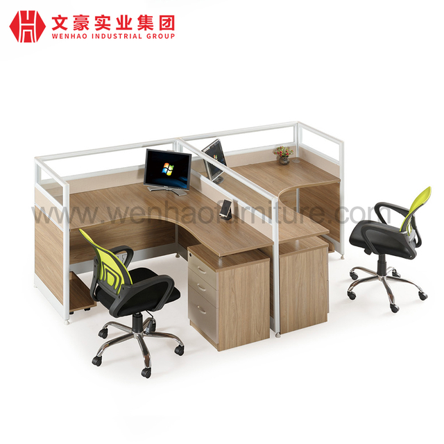 Mobilier commercial de luxe bureaux de bureau modulaires Tables de bureau de séparation poste de travail de cabine