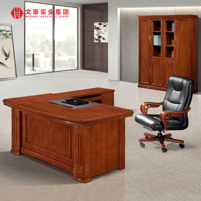 Finition de table en placage Table de direction Mobilier de bureau Bureau de direction Table de bureau du personnel à vendre