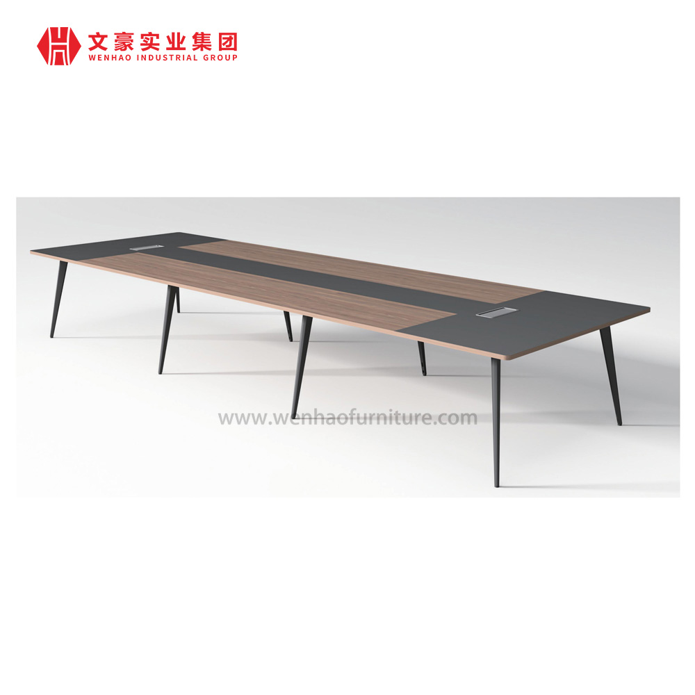 Table de conférence de meubles de bureau de salle de réunion de bureau moderne simple