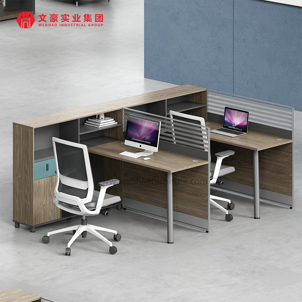 Design moderne qualité taille Standard Double face mobilier de bureau Table personnel poste de travail bureau bureaux de travail