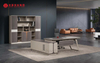 Classeur bibliothèque Design moderne mobilier de bureau classeur en bois avec porte en verre de rangement