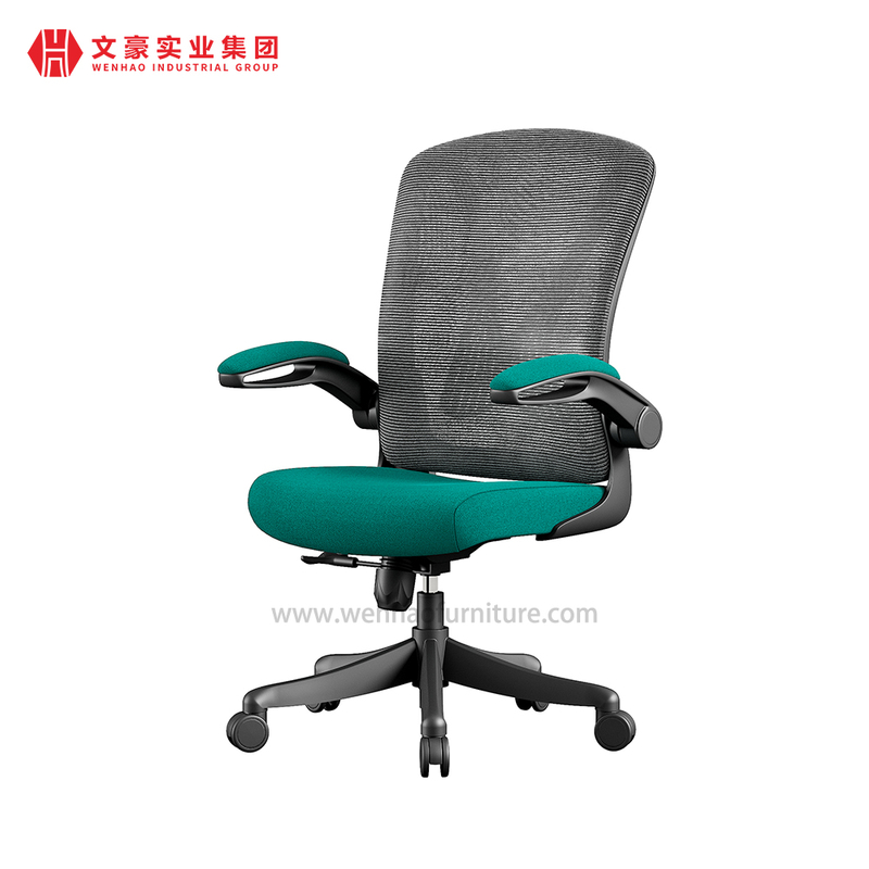Meilleure chaise de bureau en maille avec fabricants de chaises de bureau rembourrées à siège vert en Chine