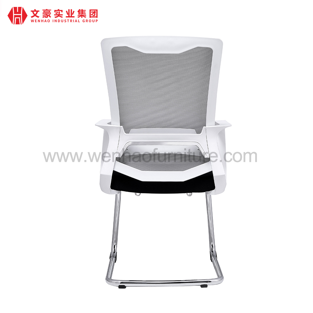 Chaise de bureau de conférence en maille moderne avec fabricant de chaises de bureau rembourrées à cadre en acier en Chine
