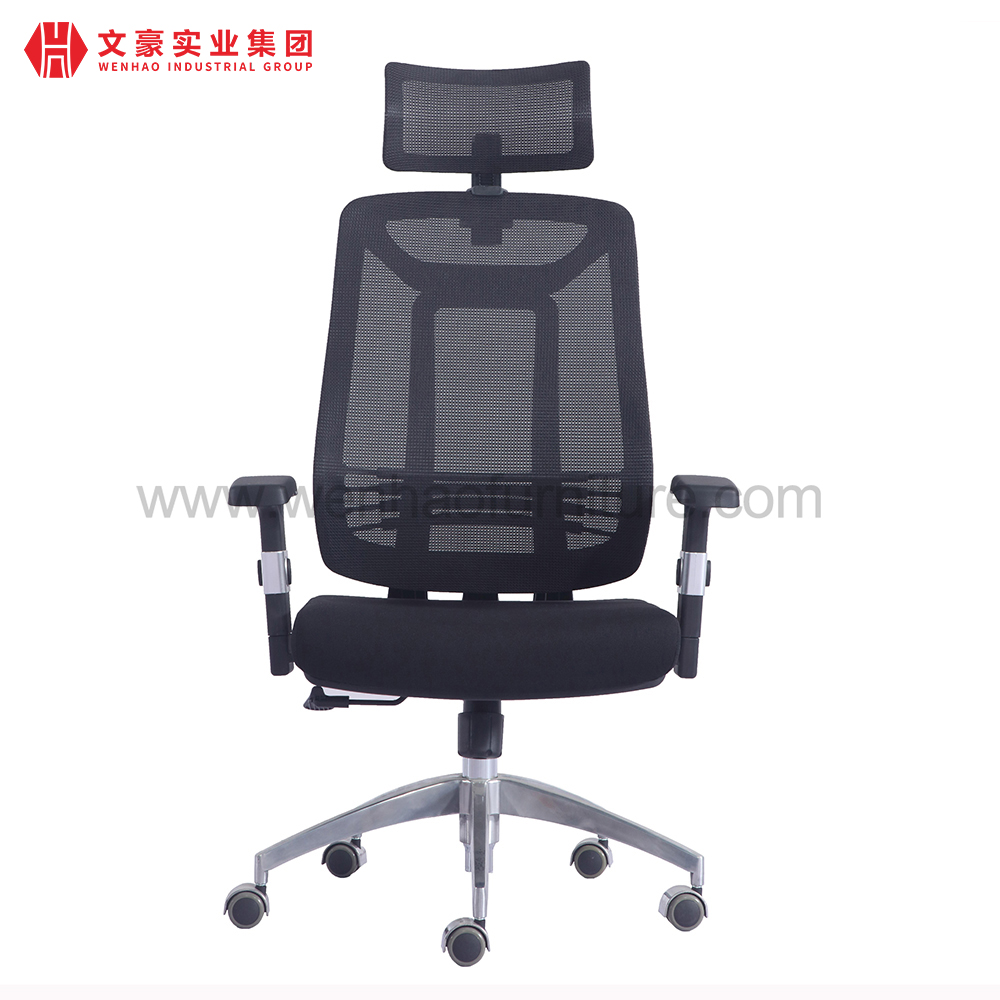 Chaise de bureau ergonomique pivotante en maille, confortable, vente en gros directe d'usine, chaise de bureau à dossier moyen pour bureau et salle de réunion