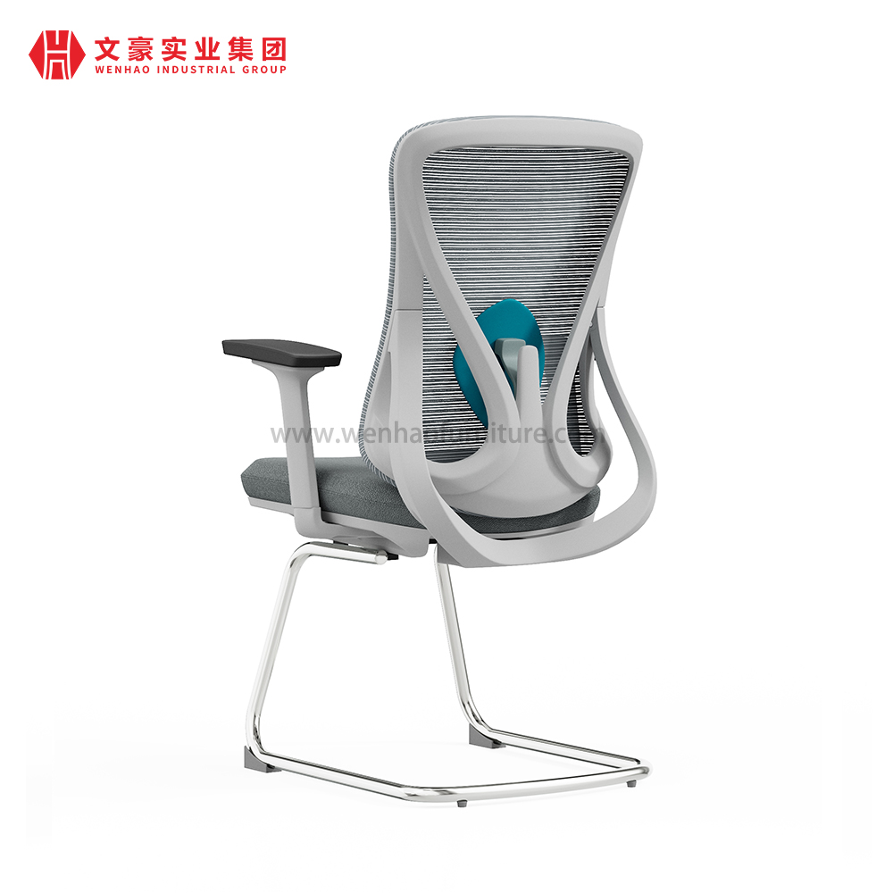 Meilleure chaise de travail de bureau avec support dorsal, chaises de réunion de conférence en acier