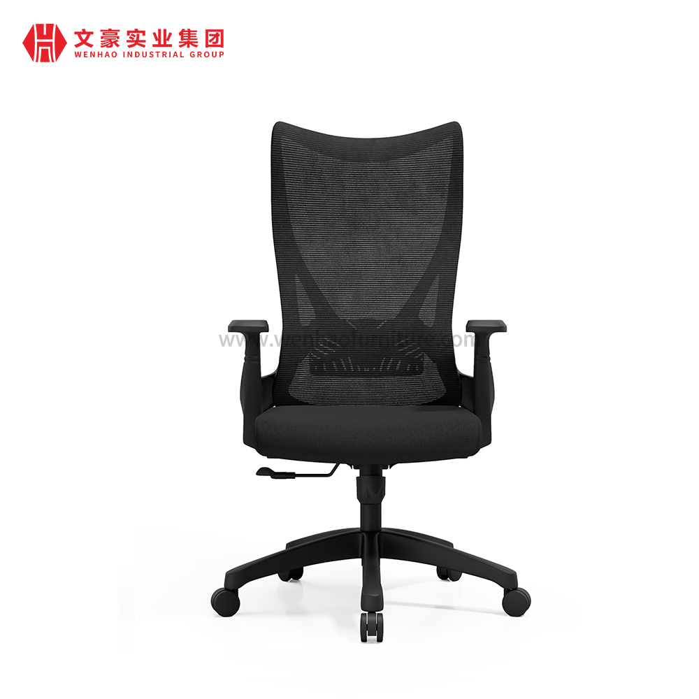Chaises de bureau tournantes tapissées par chaise professionnelle noire de bureau d'Ergo de maille