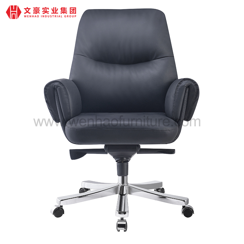 Chaises de bureau rembourrées professionnelles de pivot de chaise de bureau exécutif en cuir de luxe