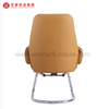 Chaises tapissées par orange supérieures de chaise de bureau de conférence en cuir avec le cadre en acier