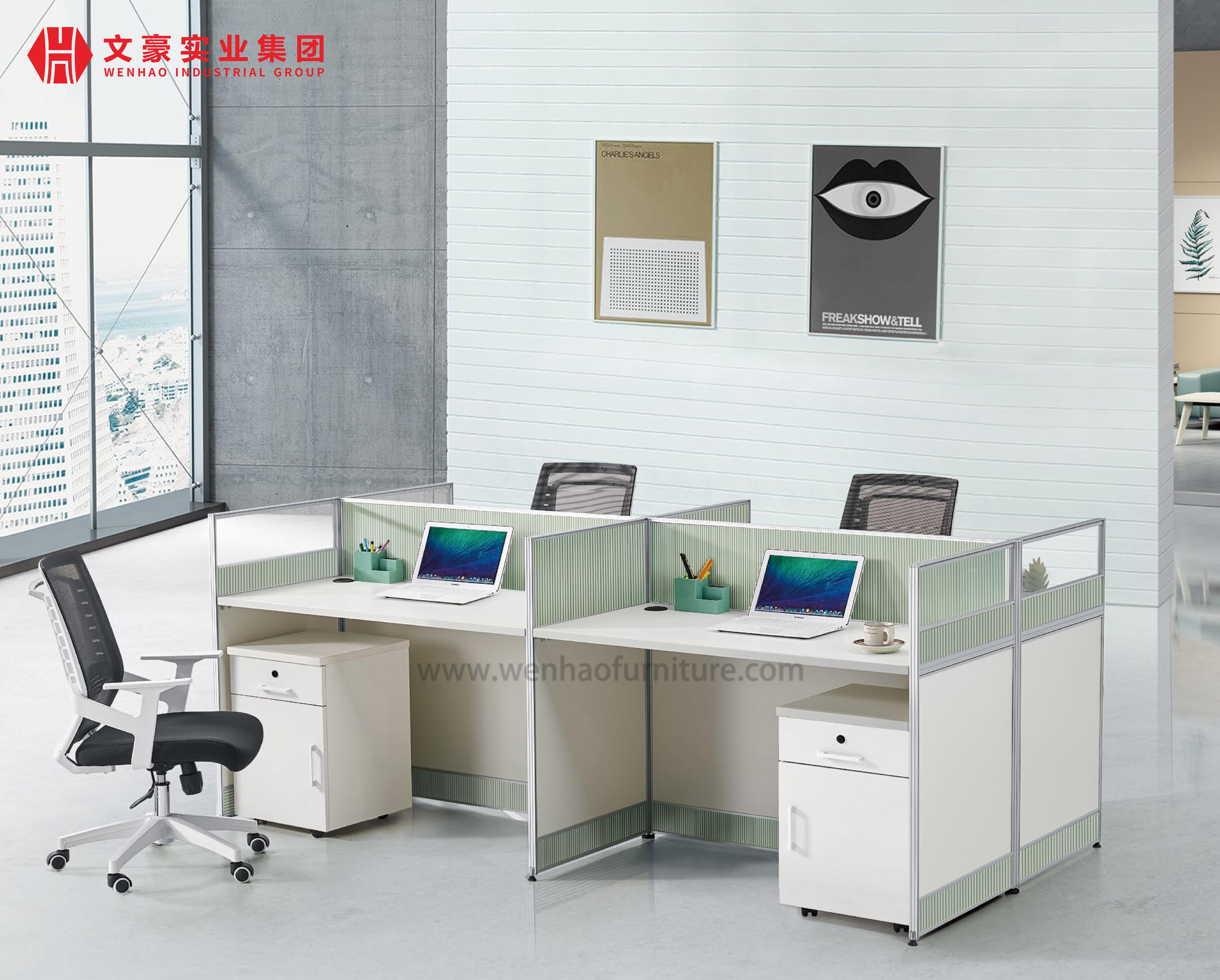 Usine de postes de travail en Chine Usine de meubles commerciaux d'écran de travail en Chine