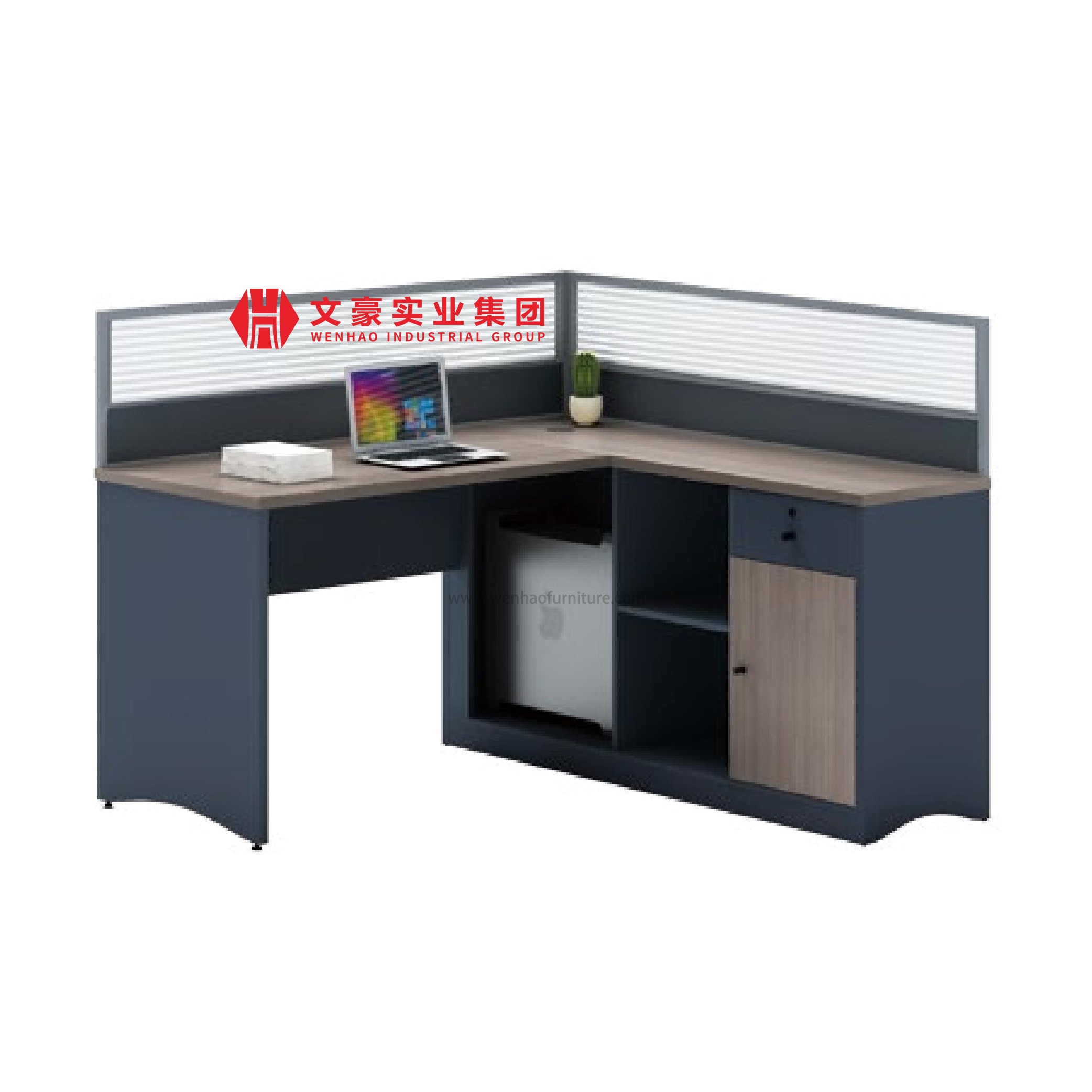 Cabine faite sur commande de personne de 6 places de meubles de bureau de poste de travail de bureau
