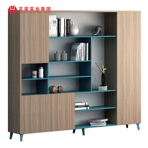 Classeur d'affichage de mobilier de bureau armoire de rangement en gros classeur de porte en verre