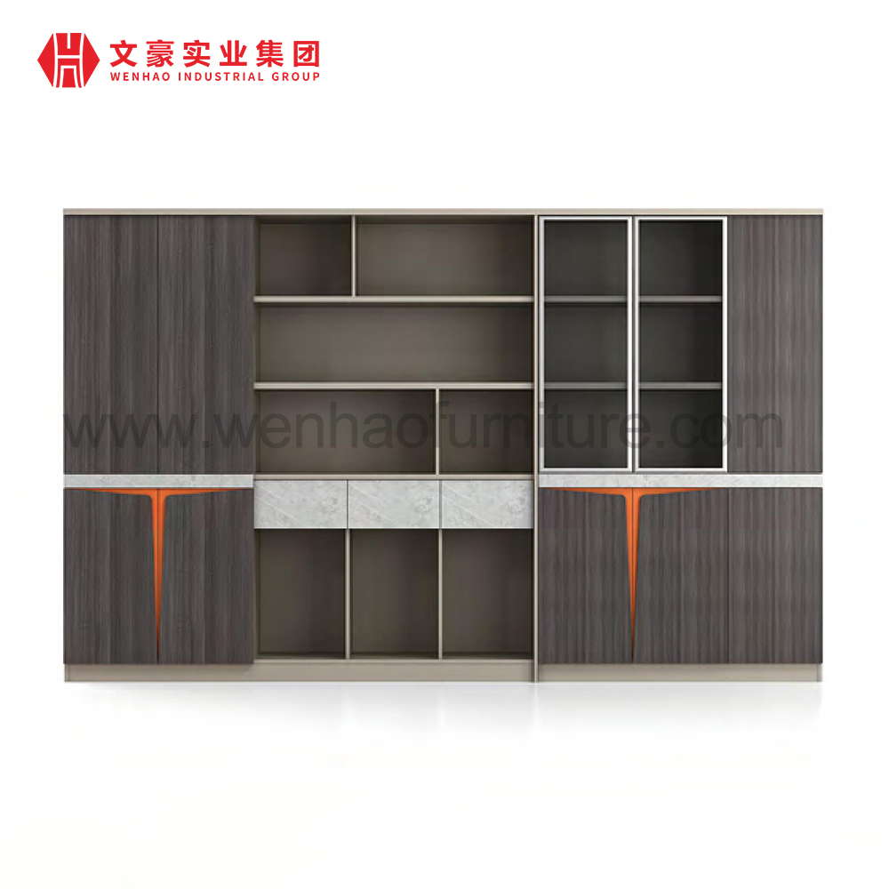 Armoires de bureau en bois à compartiment à étagère ouverte, conceptions d'armoires en bois, classeur exécutif, bibliothèque de chambre à coucher