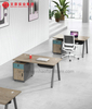 Bureau modulaire moderne fonctionnel pour poste de travail pour 2 4 6 personnes, mobilier de bureau pratique pour l'aménagement des cabines du personnel
