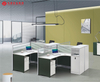 Mobilier de bureau de haute qualité, mobilier de bureau commercial personnalisé, poste de travail modulaire Simple pour 4 personnes