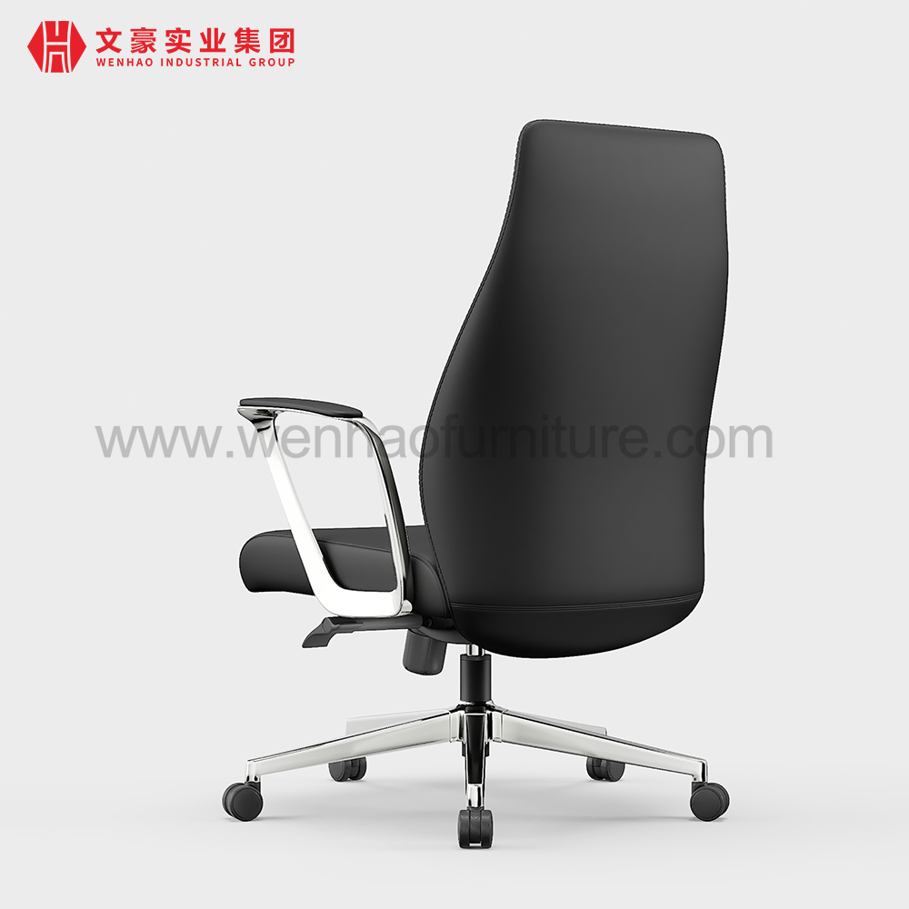 Fabricants de chaises de bureau rembourrées professionnelles tournantes de chaise de bureau de patron en cuir moderne en Chine