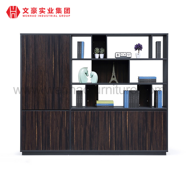 Classeur en bois de stockage de meubles de bureau modernes classeur à cadre métallique armoire à pigeonnier