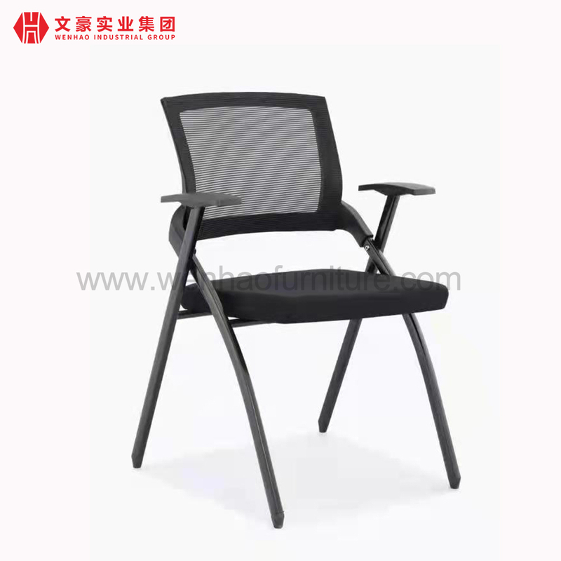Chaise de formation pliable avec pieds en acier, chaises de bureau, fournisseur de meubles empilables