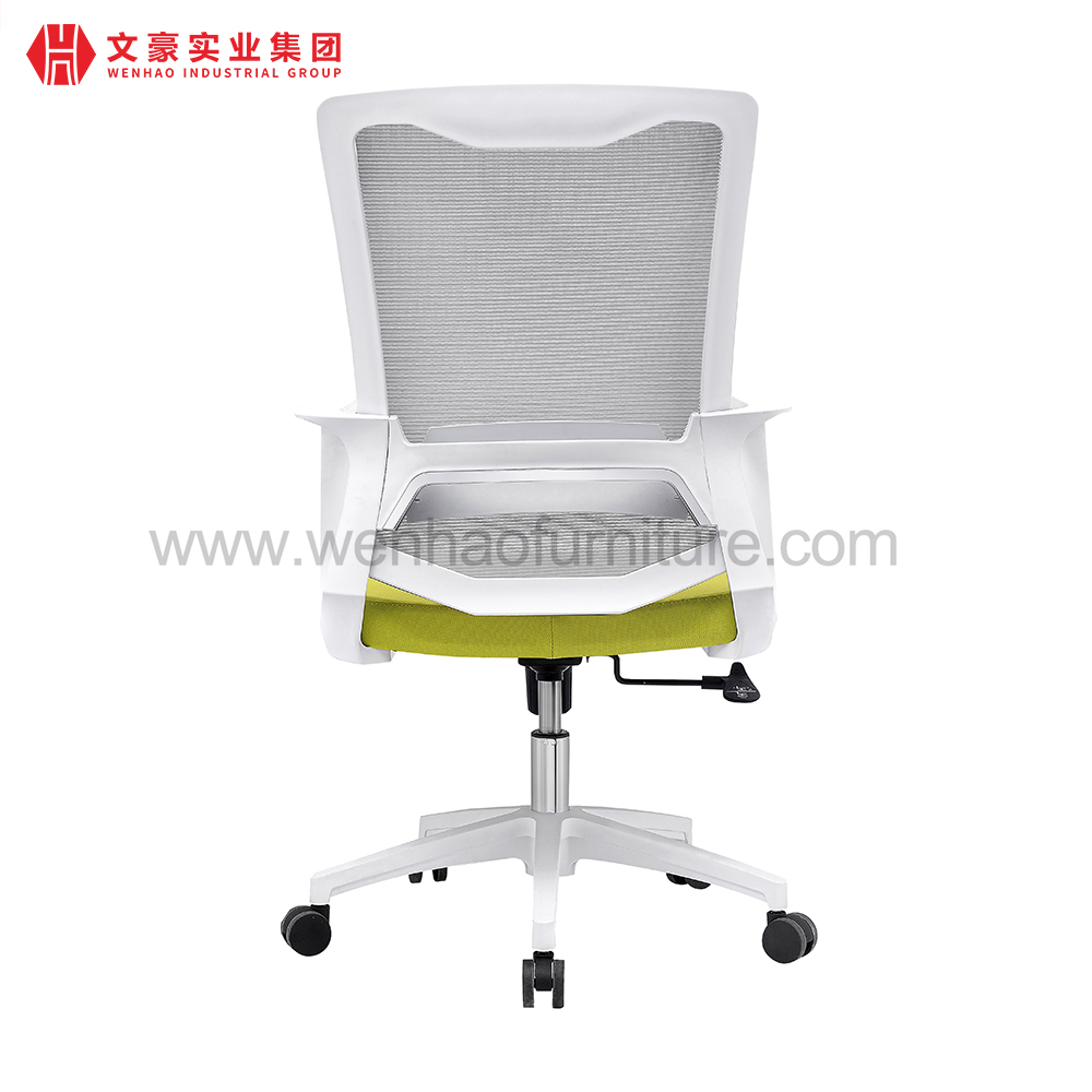 Chaise de bureau à domicile Mesh Ergo avec soutien lombaire, chaises de bureau rembourrées pivotantes vertes
