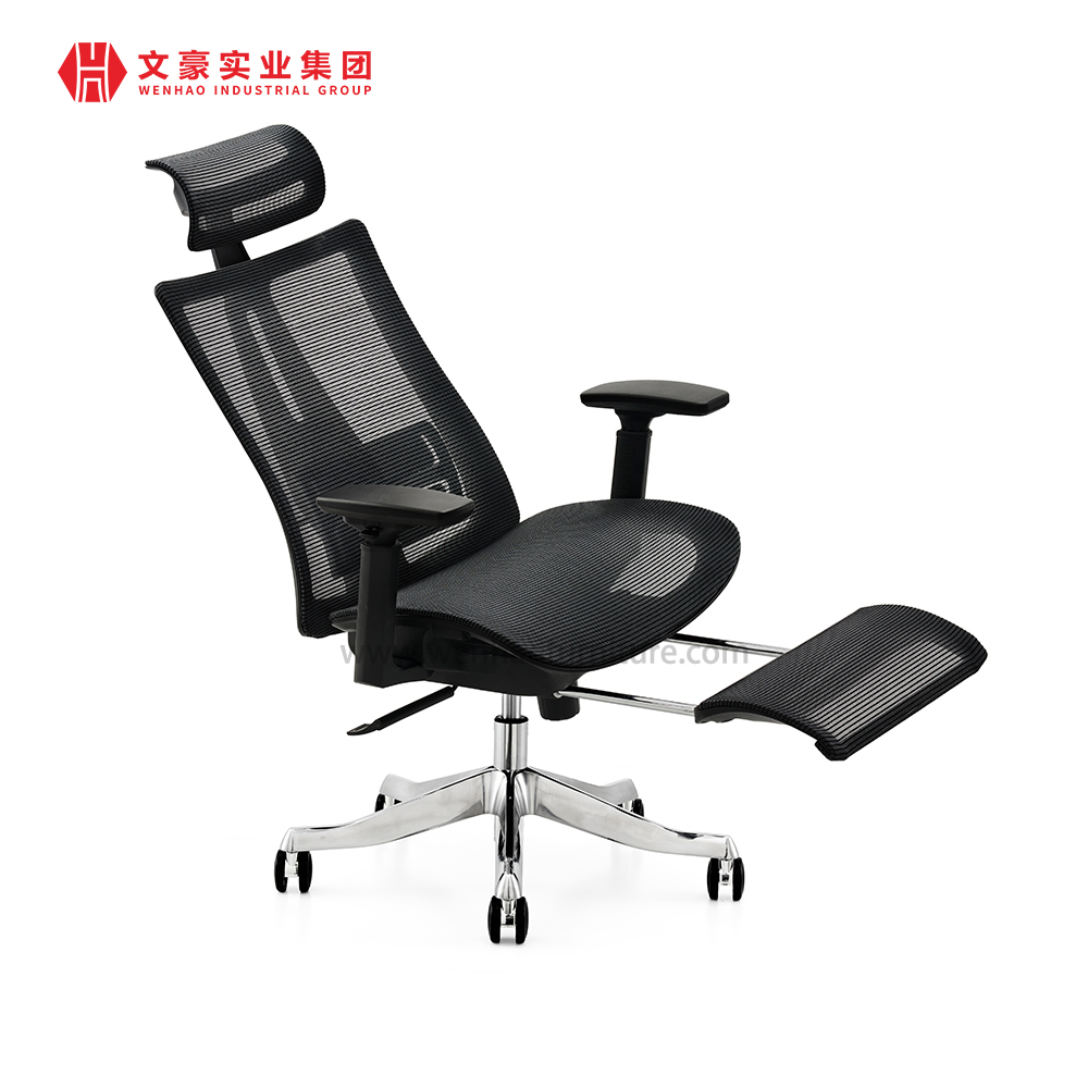 Chaises de bureau ergonomiques en maille avec chaise de bureau repose-pieds en usine en Chine