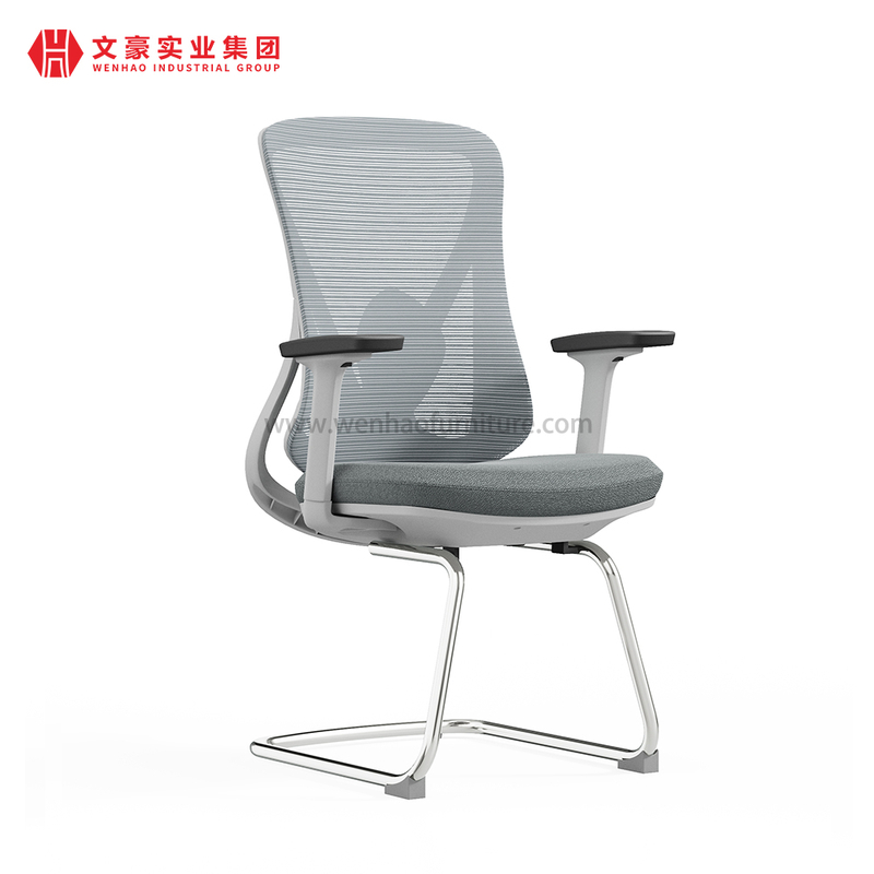 Meilleure chaise de travail de bureau avec support dorsal, chaises de réunion de conférence en acier