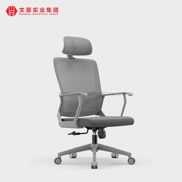 Chaises de bureau rembourrées tournantes de chaise de bureau ergonomique de maille de gestion de haut dossier avec l'appui-tête
