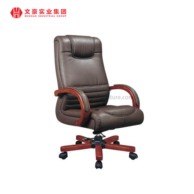 Chaise en cuir contemporaine de jeu de style anglais de bureau commercial de prix bon marché