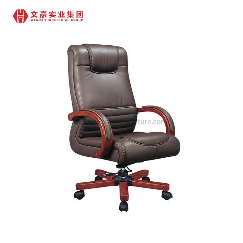 Chaise en cuir contemporaine de jeu de style anglais de bureau commercial de prix bon marché