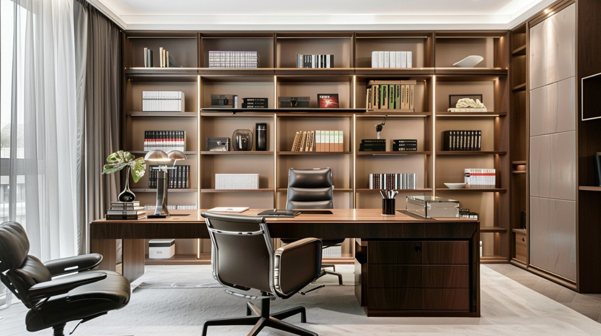 conception de table de bureau de luxe