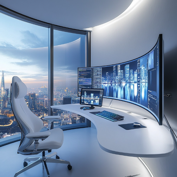 Chaise d'ordinateur ergonomique