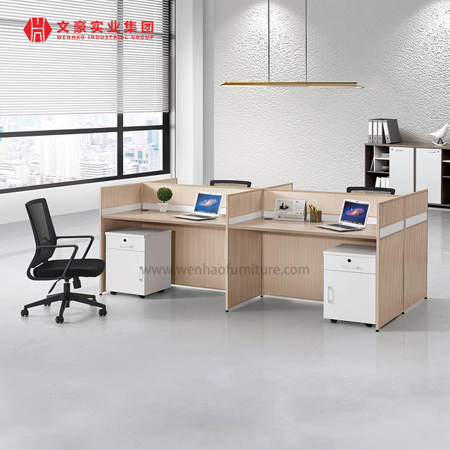 Poste de travail modulaire pour 6 personnes, taille personnalisée, bureaux de bureau à espace ouvert, offre spéciale