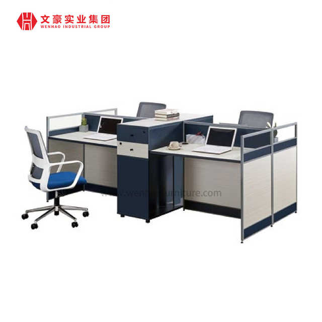 Poste de travail modulaire pour 2 et 4 personnes, mobilier moderne, cloison de bureau, bureau ergonomique pour Center d'appels