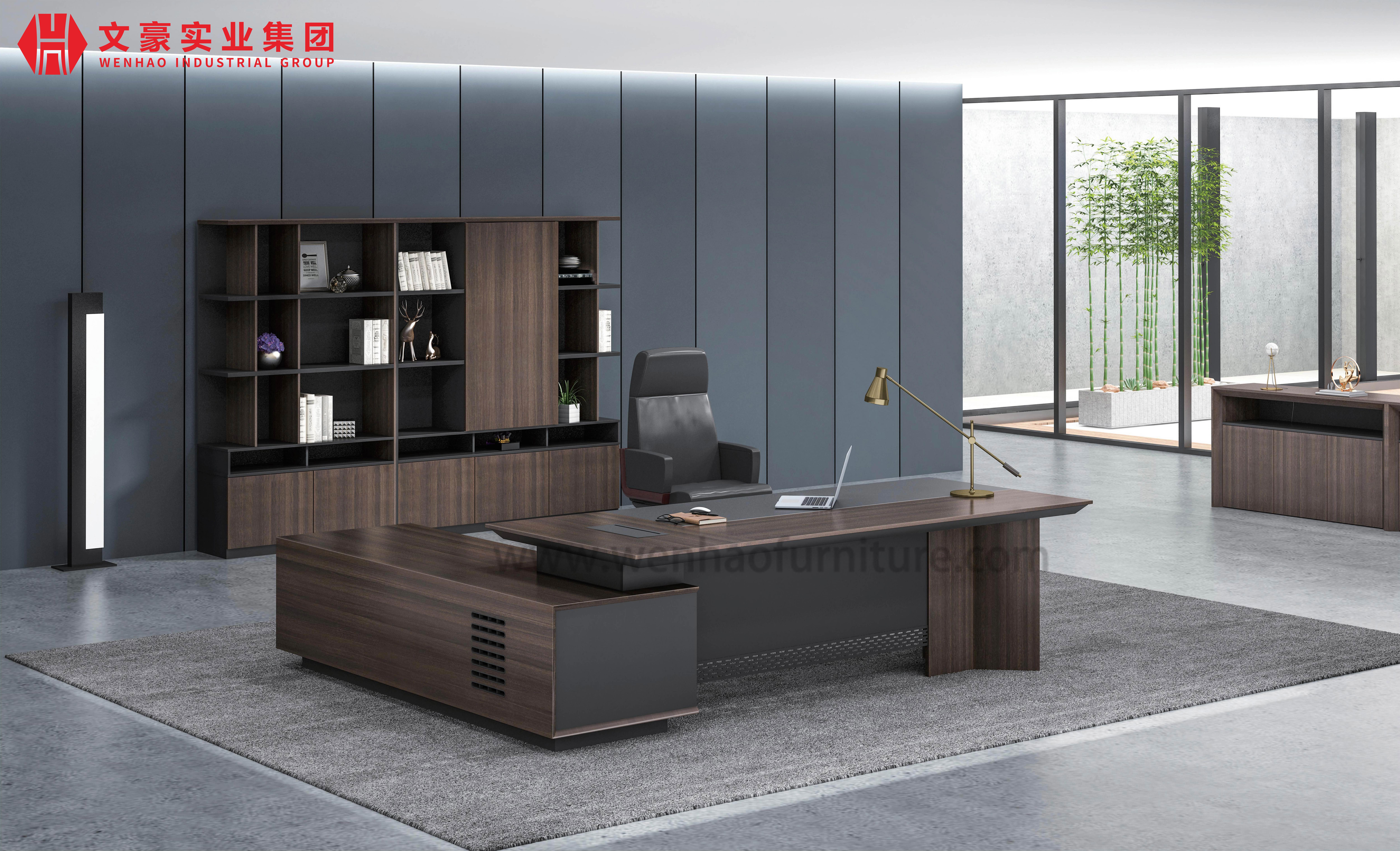 Classeur en bois de stockage de meubles de bureau modernes classeur à cadre métallique