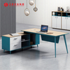 Bureau de patron moderne en forme de L, nouvelle Table exécutive de gestionnaire de mobilier de bureau