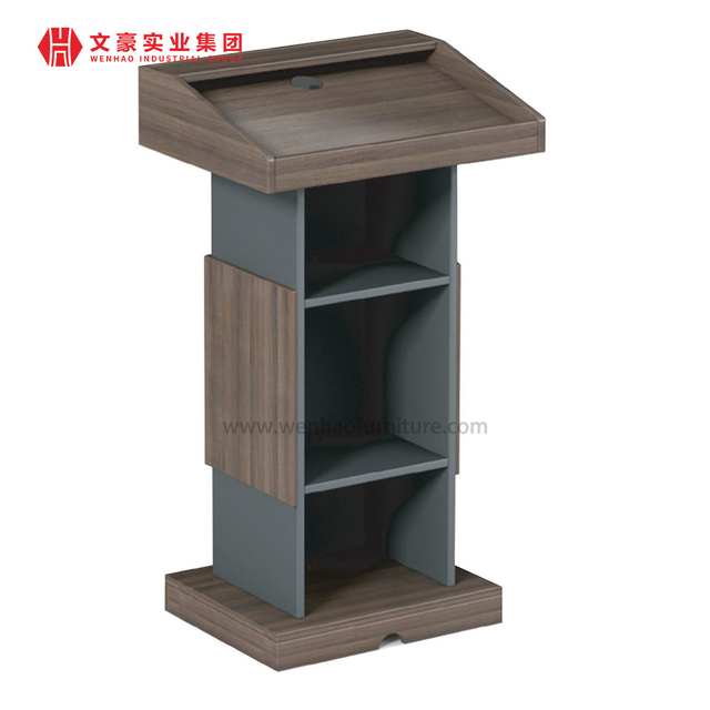 Tribune en bois de mobilier de bureau pour haut-parleur, support de Podium d'église en bois, salle de conférence, Podium de lecture