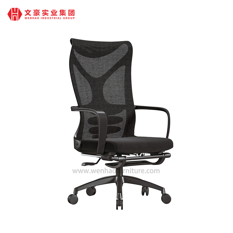 Meilleure chaise de bureau ergonomique avec Support en bois, chaises en maille d'ordinateur avec repose-pieds