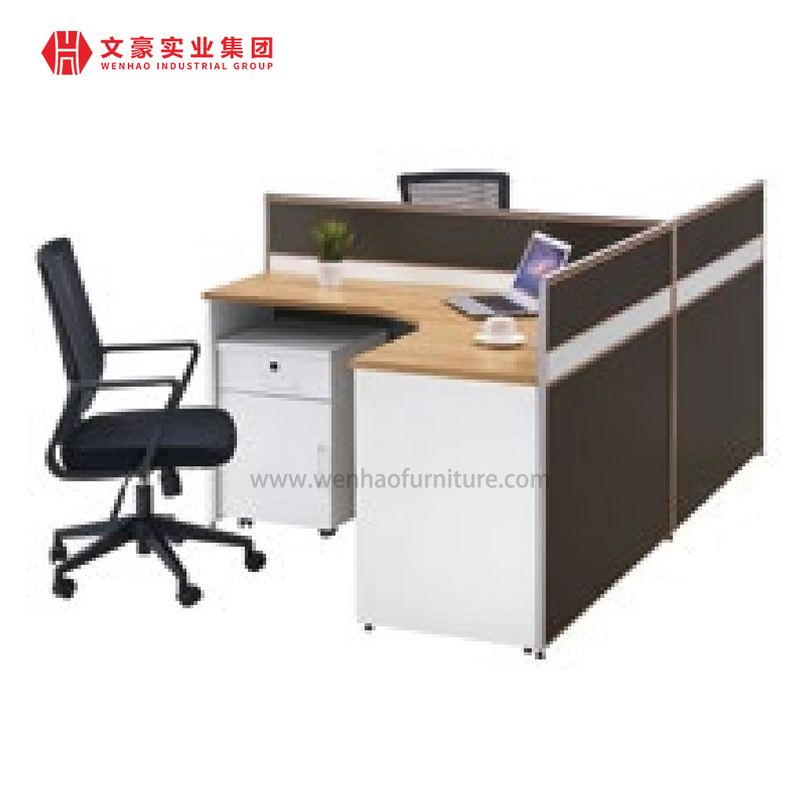 Table de bureau de bureau de poste de travail exécutif flexible contemporain en mélamine