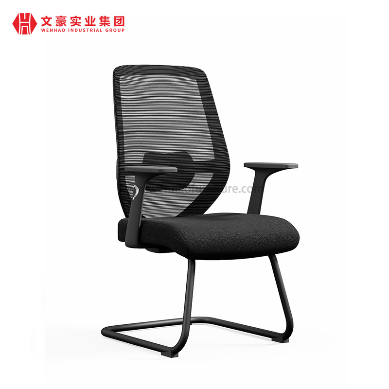 Les meilleures chaises de bureau tapissées par chaise de bureau de conférence de maille noire avec le soutien lombaire