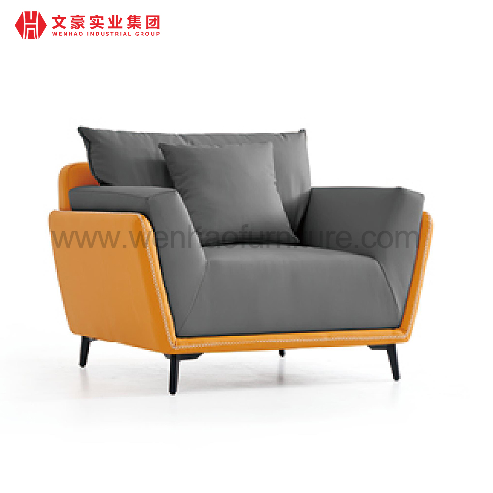 Meubles modernes à extrémité élevé d'allocation des places de sofa en cuir d'espace de bureau de sofas de tissu