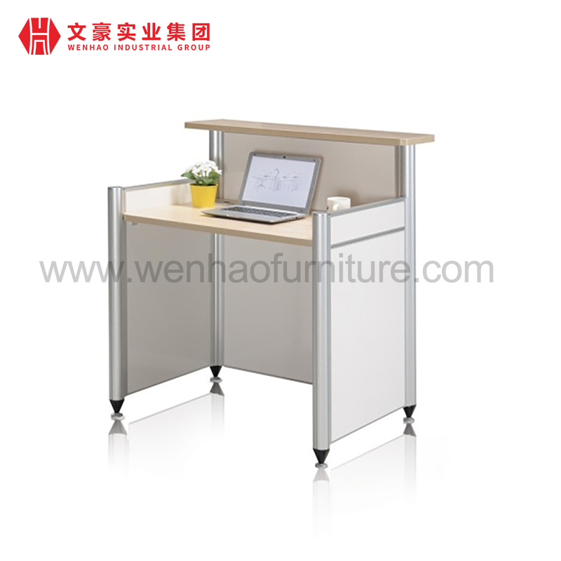 Bureau d'approvisionnement d'usine hôtel comptoir de réception de luxe blanc réception réception
