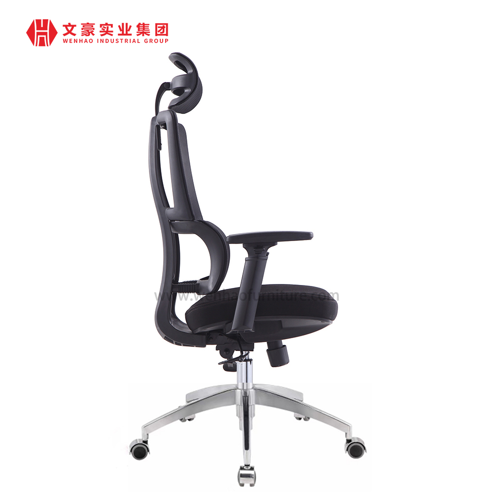 Chaise de bureau ergonomique à dossier haut en maille complète, pivotante et exécutive, avec appui-tête réglable, usine chinoise