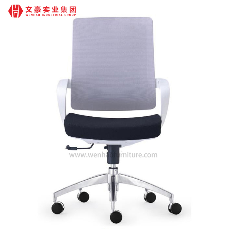 Roue visiteur réunion siège large ergonomique mi-dossier chaises de bureau chaise de bureau pivotante en maille