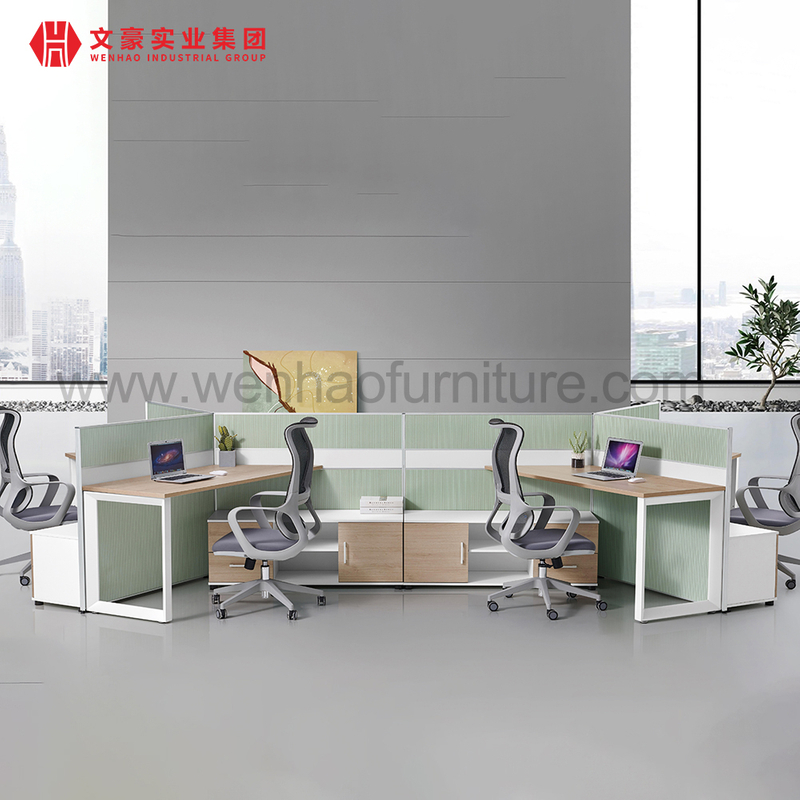 Poste de travail de haute qualité pour 2/4/6 personnes, ensemble de mobilier de bureau moderne