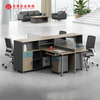 Design moderne qualité taille Standard Double face mobilier de bureau Table personnel poste de travail bureau bureaux de travail