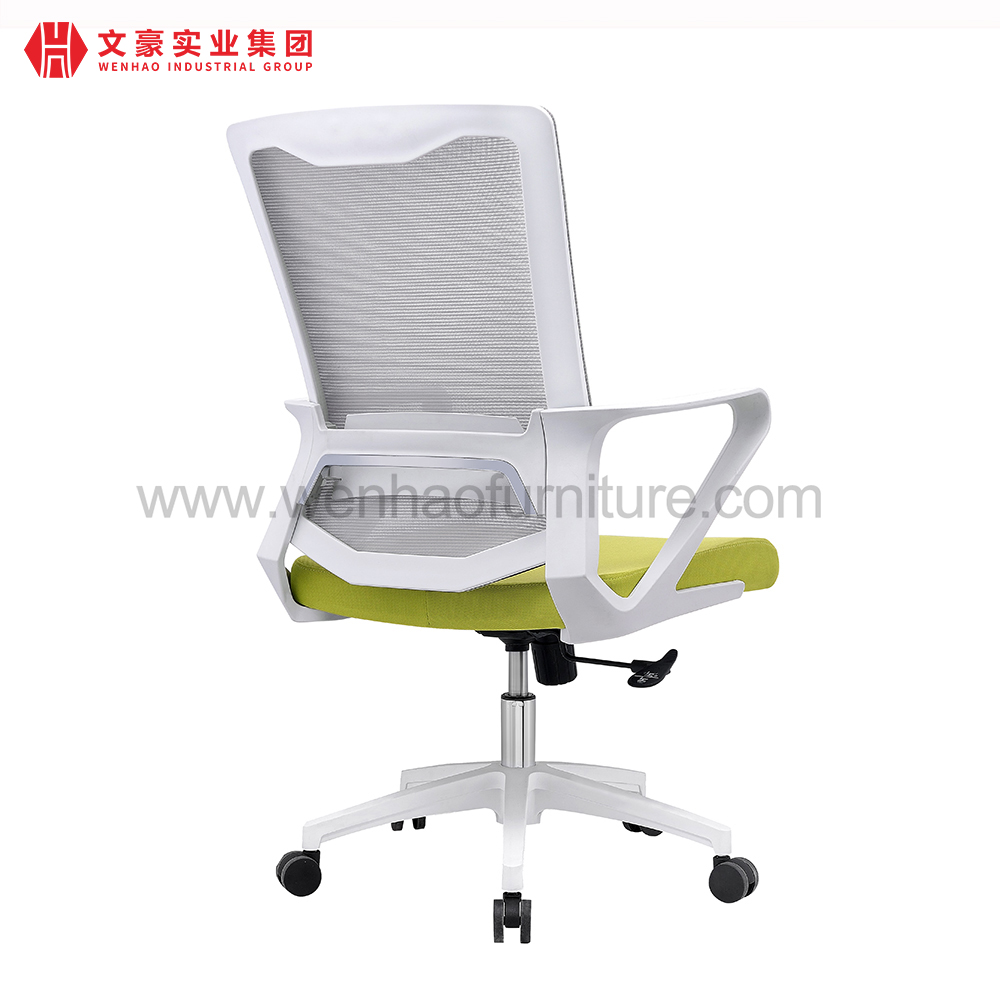 Chaise de bureau à domicile Mesh Ergo avec soutien lombaire, chaises de bureau rembourrées pivotantes vertes