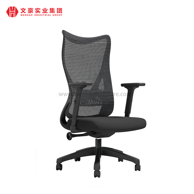 Chaises de bureau tapissées par chaise luxueuse de bureau d'Ergo de maille de haut dossier avec des roues