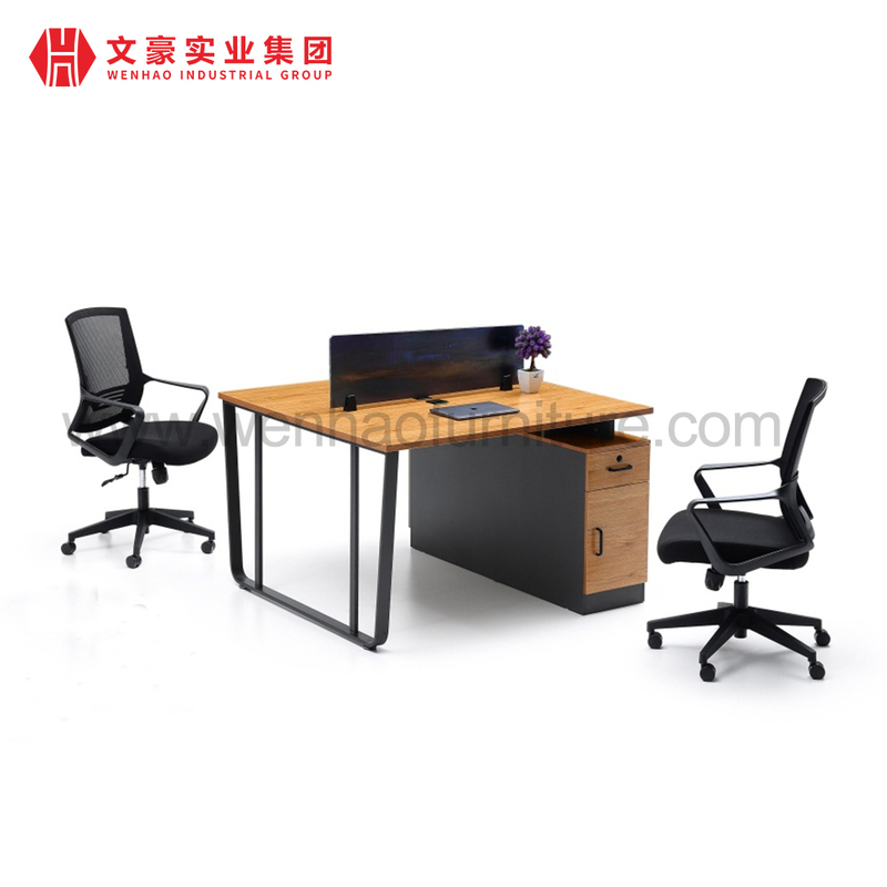 Bureau modulaire moderne fonctionnel pour poste de travail pour 2 4 6 personnes, mobilier de bureau pratique pour cabine du personnel