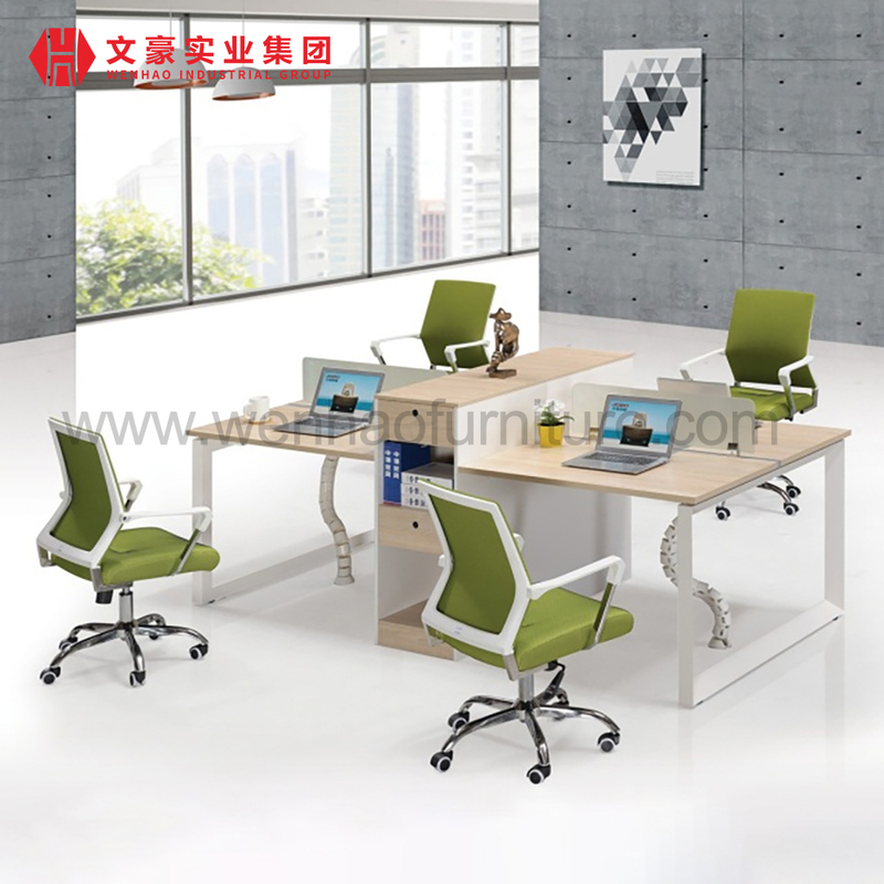 Conception de meubles modernes Mobilier de bureau Poste de travail Bureau de poste de travail pour 4 personnes