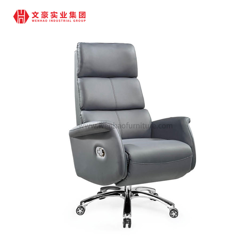 Chaise de bureau en cuir de pivot de luxe exécutif pour la salle de réunion de meubles de bureau