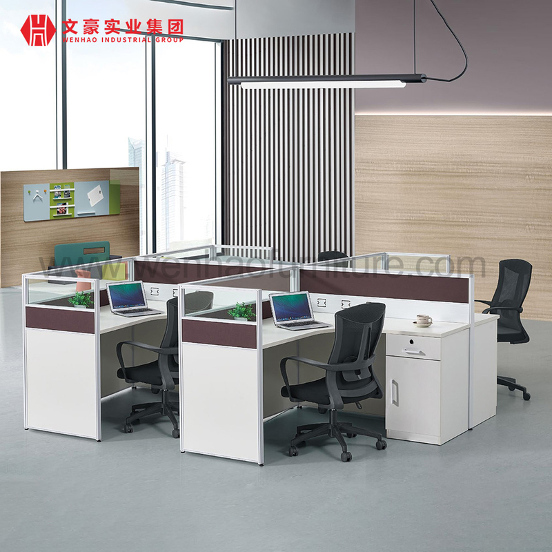 Table de bureau modulaire 4 ou 6 places, postes de travail ouverts pour le personnel, vente en gros, dernières conceptions