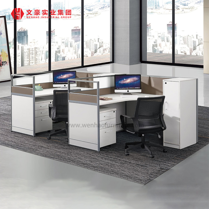 Mobilier de bureau économique personnalisé poste de travail du personnel table de poste de travail de bureau à 4 places